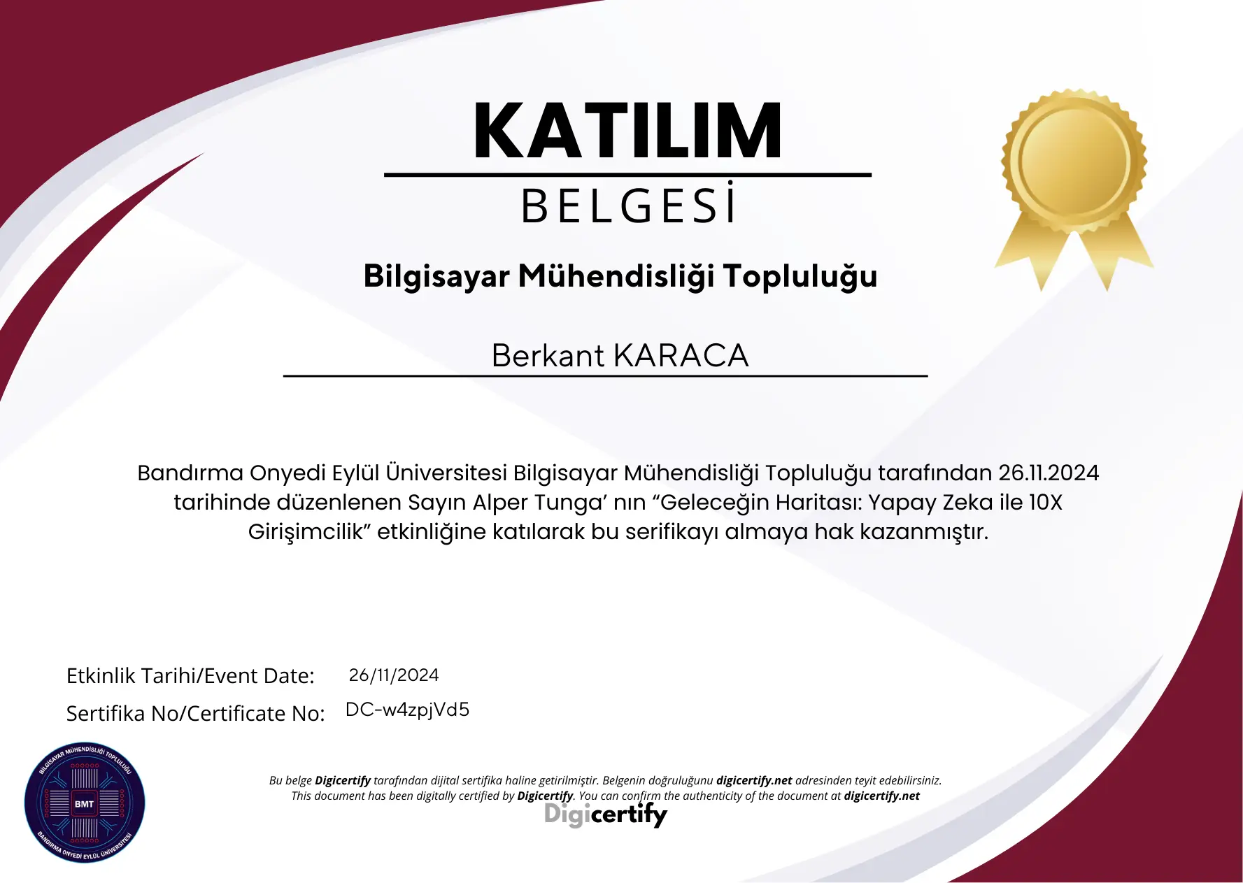 Certificate